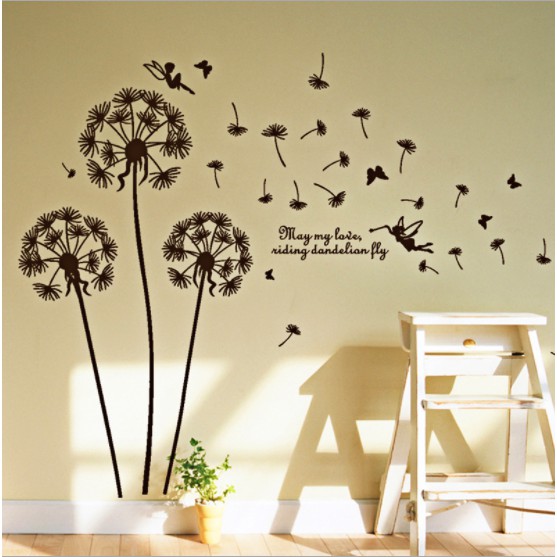Decal trang trí Bồ công anh May my love mẫu mới