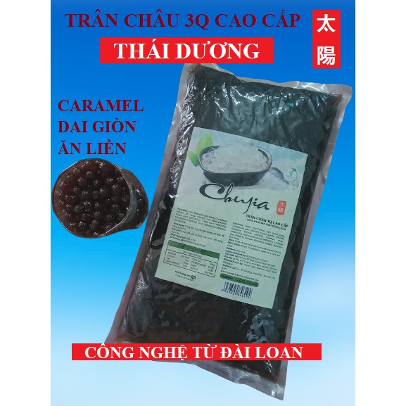 2Kg TRÂN CHÂU ĐEN 3Q CAO CẤP CARAMEL THÁI DƯƠNG Chujia loại bịch (Dai , giòn , ngon , ăn liền chuẩn vị Đài Loan)