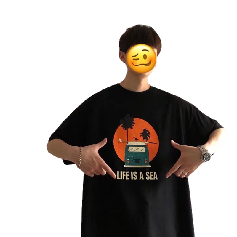 Áo Thun Nam Tay Ngắn In Chữ M-8XL Mới