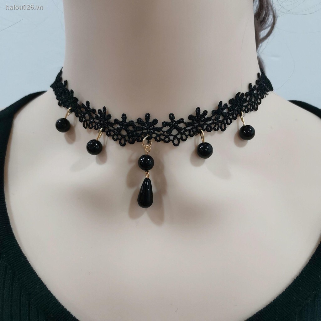 (Hàng Mới Về) Vòng Cổ Choker Phối Ren Giúp Che Vết Sẹo Và Nếp Nhăn