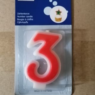 Nến số sinh nhật 0 đến 9