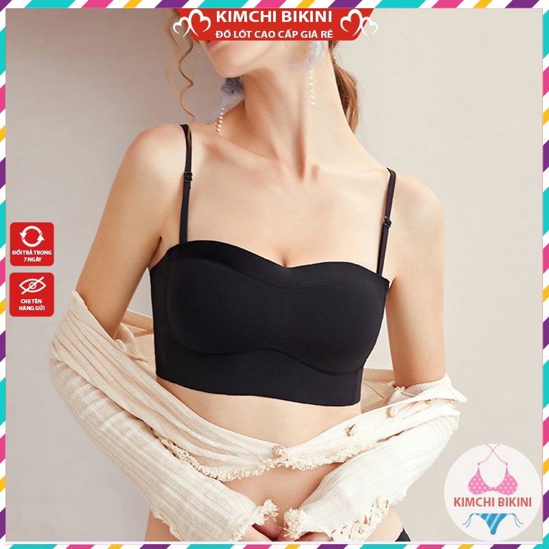 Áo ngực nữ không gọng định hình chống chảy xệ KIMCHIBIKINI bra cupnâng ngực chống tụt tạo khe cao cấp AL020