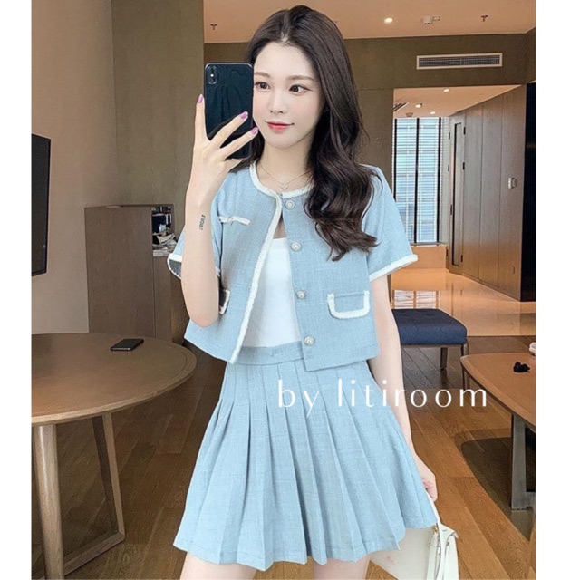 [Order] Set blazer chân váy tiểu thư (kèm ảnh thật)