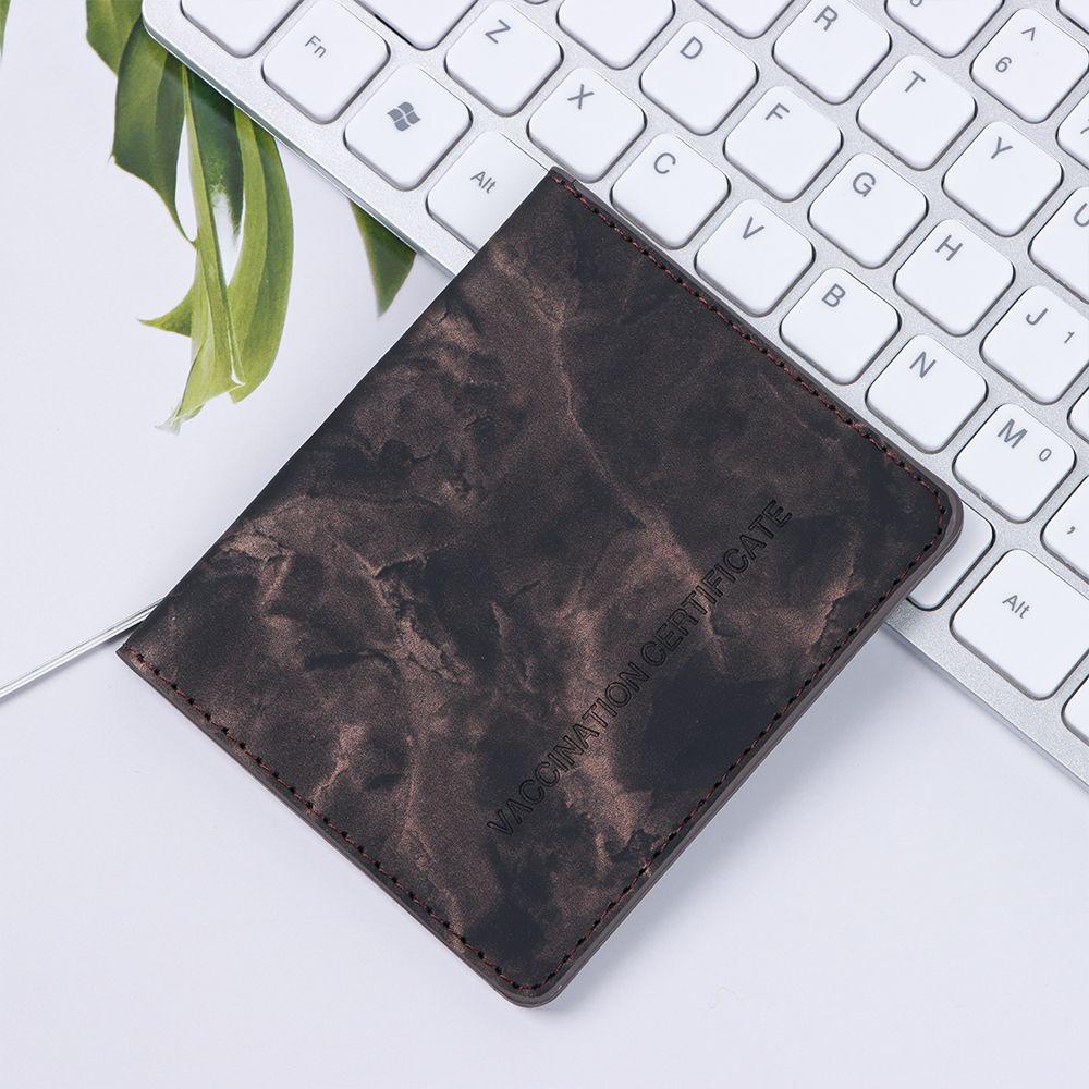 Bao Da PU Họa Tiết Vân Đá Cẩm Thạch KENT1 Đựng Hộ Chiếu/Thẻ Ngân Hàng Chống Nước Nhiều Màu Thời Trang Cho Unisex