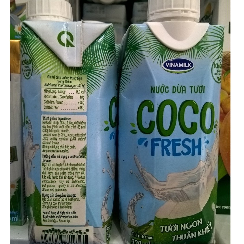 NƯỚC DỪA TƯƠI COCO FRESH VINAMILK 330ML