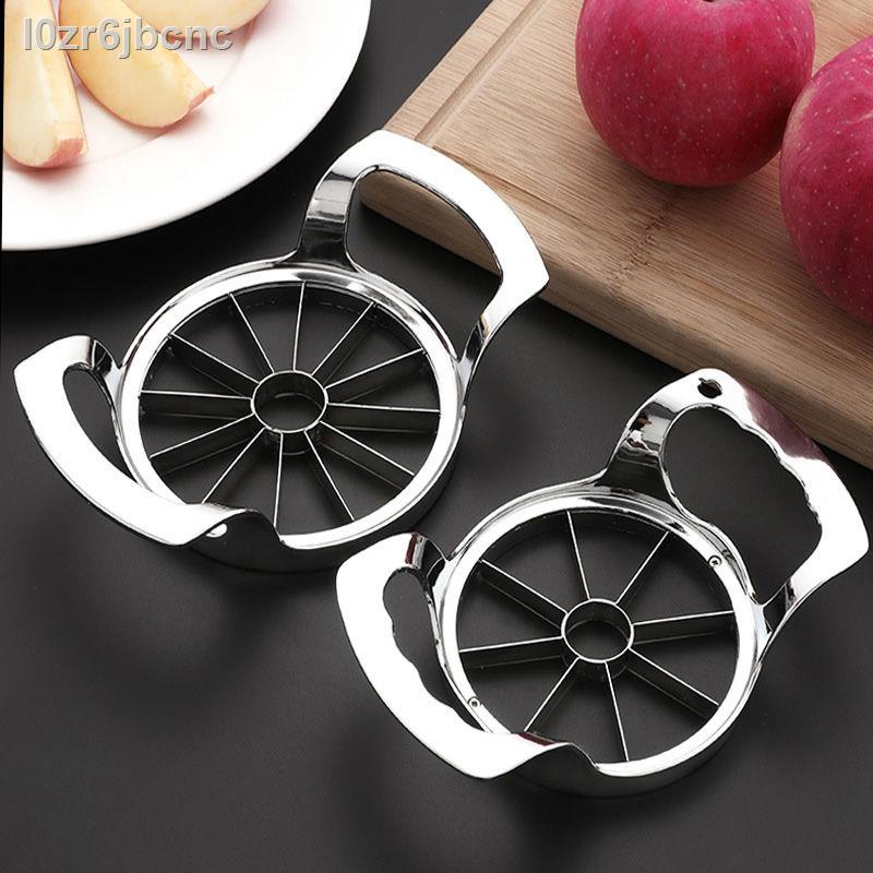 ♚ ❄ HOT- ❀Dụng cụ cắt táo bằng thép không gỉ, thiết bị trái cây lớn, gọt vỏ, rỗ, tách máy thái, chia