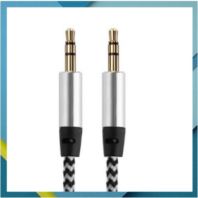 Dây AUX Kết Nối Loa 2 đầu 3.5mm, Jack dành cho audio kết nối âm thanh laptop, điện thoại, amply chân tròn 3 5 mm
