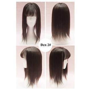 Tóc Phủ Hói, Phủ Bạc Cho Nữ Tóc Tơ Dài 30cm ❤️ Free Ship ❤️ Tóc cao cấp chịu nhiệt- video & hình thật