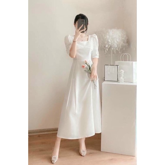 váy trắng nữ dáng dài dự tiệc thanh lịch-Freeship-Hàng chuẩn xinh loại 1-đầm nữ đẹp dự tiệc xinh,chụp ảnh cưới,kỷ yếu | BigBuy360 - bigbuy360.vn