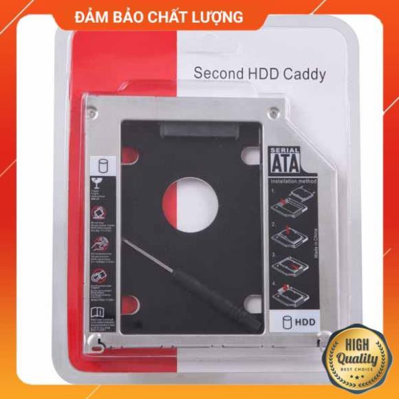 CaddyBay HDD 2.5” Sata3 9,5mm/12,7mm (Chuyển ổ CD Laptop ra HDD)