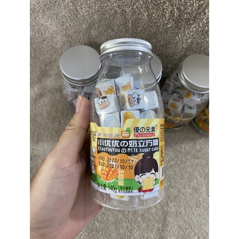 Kẹo sữa bò viên Xiaoyouyou 140gr.