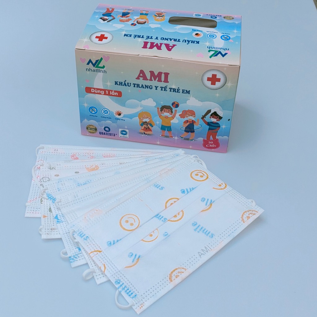 Khẩu trang trẻ em I Mask Kid - Ami Kid hộp 50c