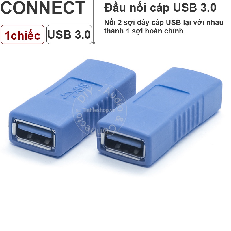 Đầu nối USB 3.0 UNITEK YA-018- 2 đầu cái- Chính hãng 100%