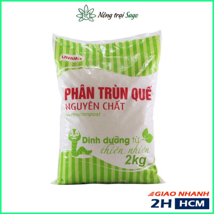 Phân Trùn Quế LAVAMIX, Bổ Sung Dinh Dưỡng, Cải Tạo Đất 2kg