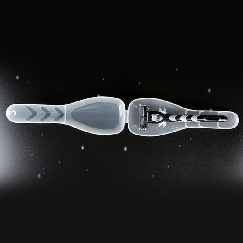 Hộp Đựng Bảo Vệ Dao Cạo Râu Bằng Nhựa Trong Suốt Tiện Dụng Mang Theo Du Lịch Cho Nam