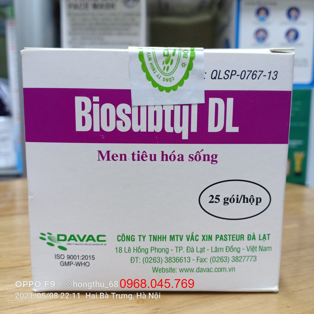 Men tiêu hoá sống Biosubtyl DL hộp 25 gói