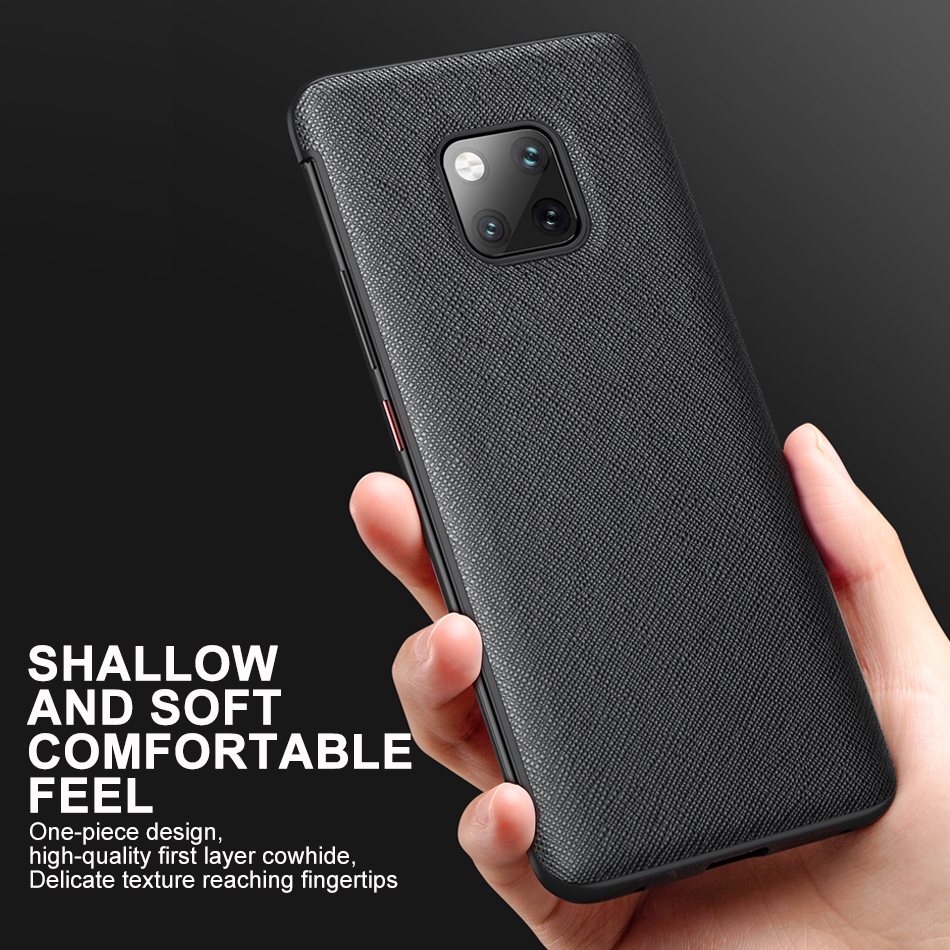 Ốp Điện Thoại Da PU Nắp Lật Cảm Ứng Thông Minh Cho Huawei Mate 20 30 40 Pro 20X 10 Pro