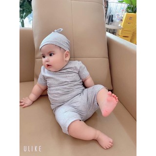 Set Bộ Gồm Quần Áo Mũ Chất Cotton Cho Bé Trai Gái từ 3-18 tháng tuổi
