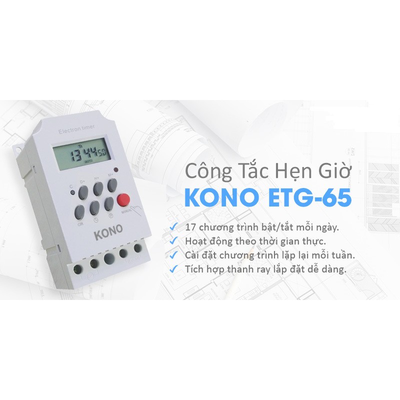 Công tắc hẹn giờ (Timer) KONO ETG-65A  -  SP000878