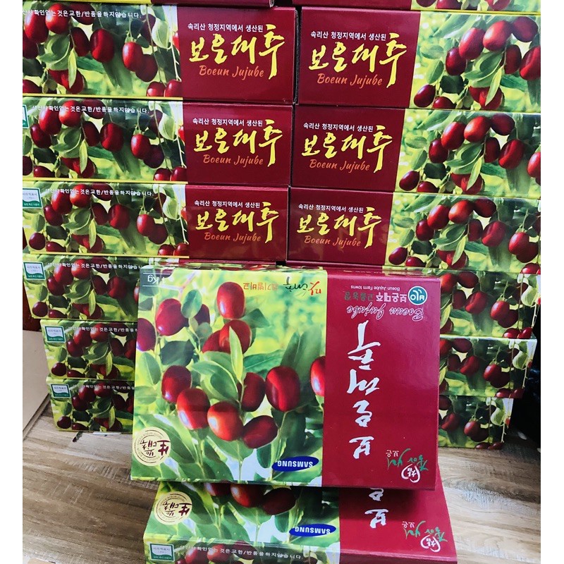 Táo đỏ sấy khô hộp 1kg Hàn Quốc