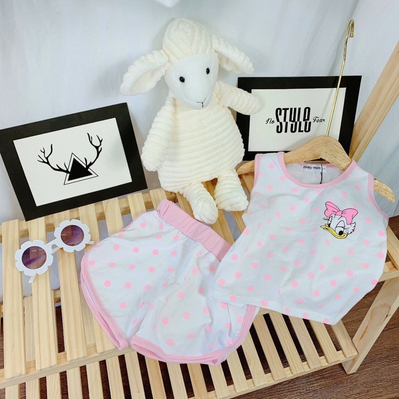 Bộ ba lỗ cho bé 9-25kg, chất cotton chính phẩm siêu đẹp