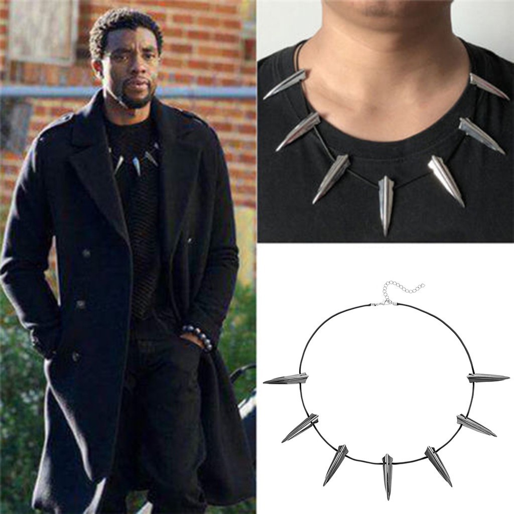 Vòng Cổ Hóa Trang Black Panther Wakanda Vua T'Challa V