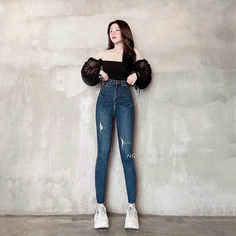 QUẦN JEANS LƯNG CAO