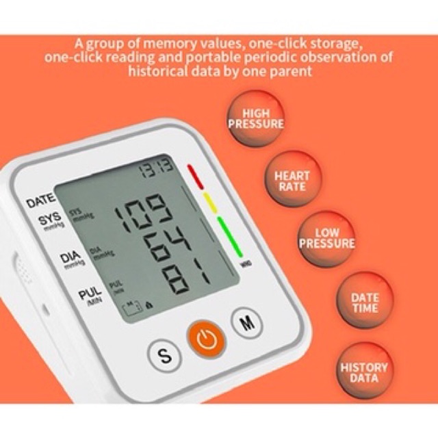 Máy đo huyết áp điện tử Bắp tay FUSAKA- Đo đo nhịp tim  - Bảo hành 2 năm-TẶNG KÈM VÒNG ĐIỀU HOÀ HUYẾT ÁP