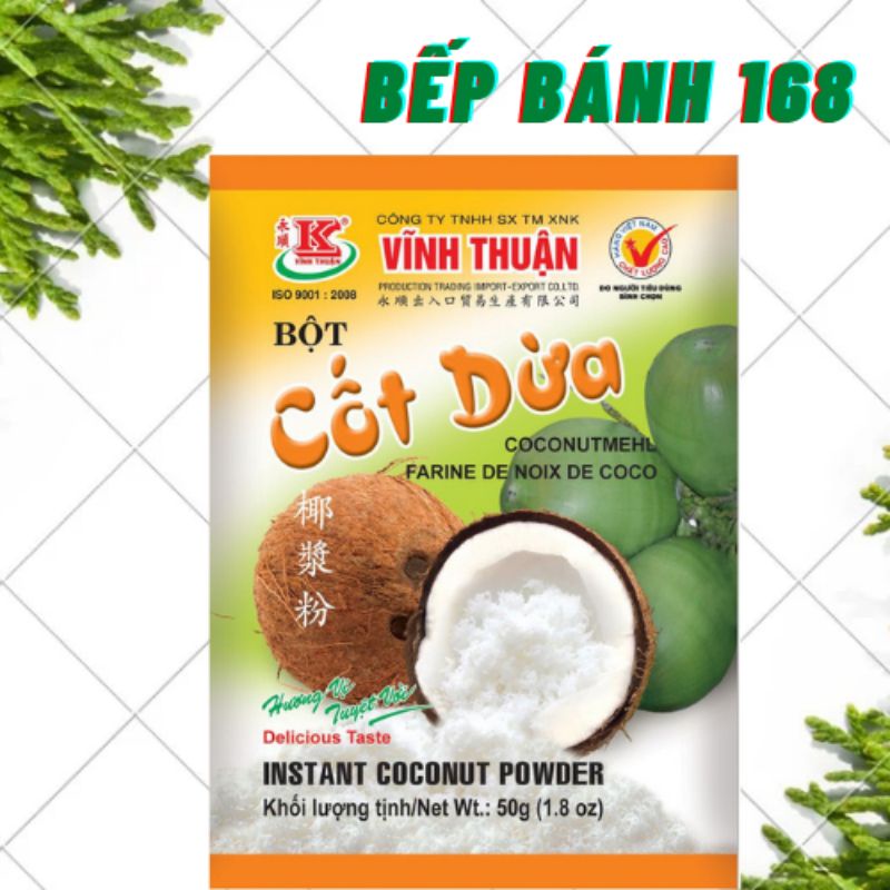 Bột cốt dừa Vĩnh Thuận gói 50g