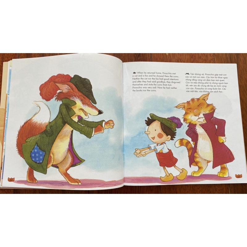 Truyện cổ tích song ngữ -Chú bé người gỗ Pinocchio