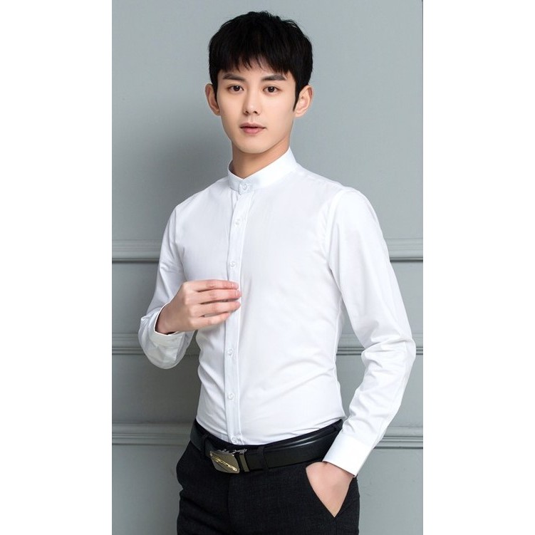 _FREE SHIP 99K_Áo Sơ Mi Cổ Tàu VẢI THÁI BỀN ĐẸP Chống nhăn Chống Xù Áo Sơ mi Cam Kết Giống Hình | BigBuy360 - bigbuy360.vn