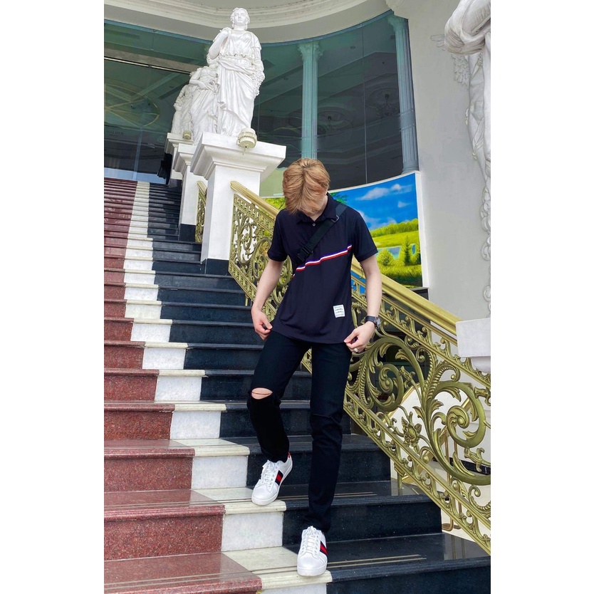 Áo thun polo nam nữ chất liệu cá sấu cao cấp - Áo phông polo nam nữ cổ bẻ ngắn tay loại đẹp