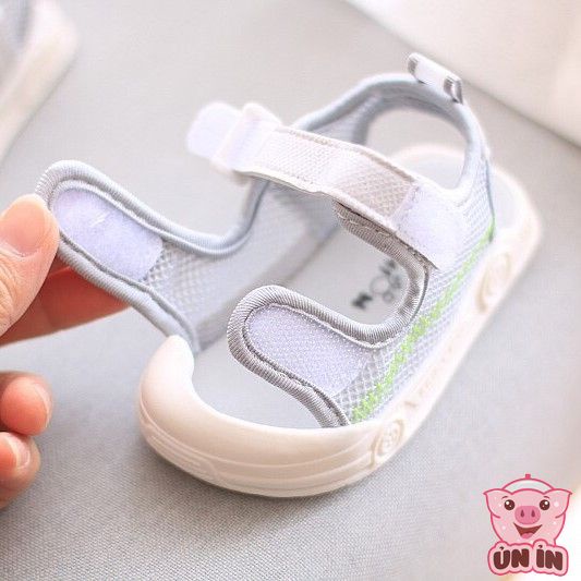 Sandal cho bé trai bé gái - Dép tập đi quai dán phối lưới cực xinh chống vấp chống trơn trượt cho bé 0-1 tuổi M868