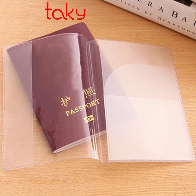 Bao Bọc Hộ Chiếu - Passport Dẻo Trong Suốt, Taky, Tiện Dụng, An Toàn Khi Đi Du Lịch 5310