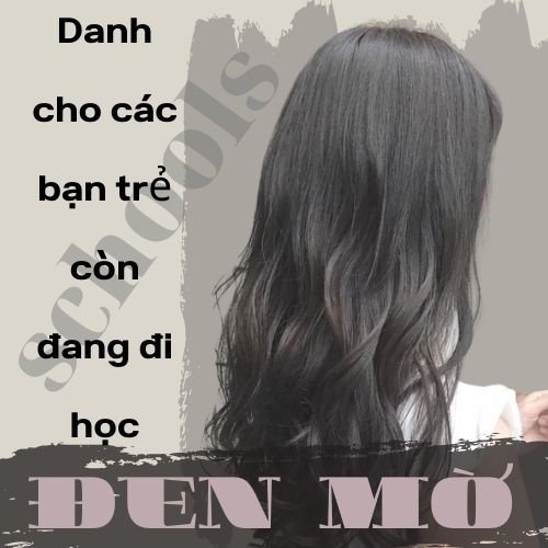 Thuốc Nhuộm Tóc Màu ĐEN MỜ HOT HIT Không Tẩy ( tặng Kèm Oxi + Găng Tay)