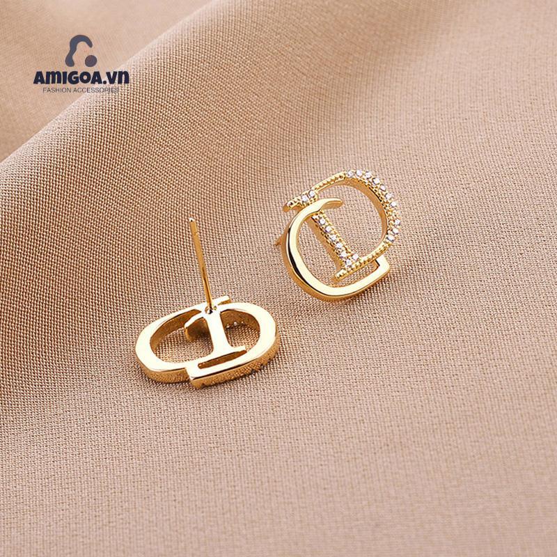 Bông Tai 2022 CD Chất Liệu Bạc Cao Cấp Sang Trọng