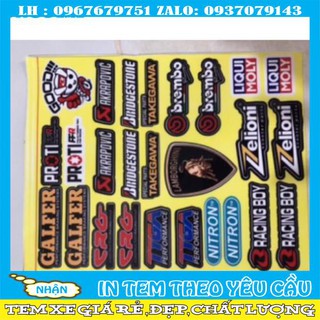 Logo trang trí xe máy size giấy A4