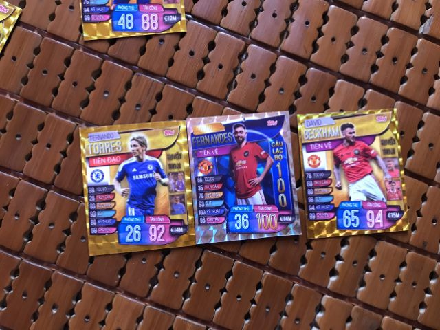 Thẻ match attax 2019/20 huyền thoại: CASILLAS  LAMPARD TORRES INIESTA XAVI BECKHAM