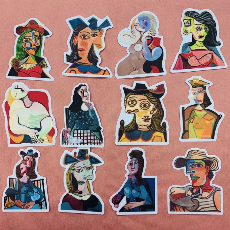 Sticker picasso 30-60 cái / hình dán picasso