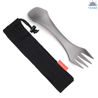 (Hàng Có Sẵn) Muỗng Kết Hợp Nĩa Titan 2 Trong 1