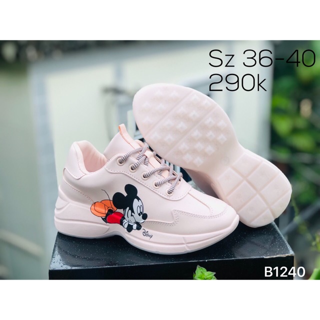 ✔️GIÀY BATA ĐẾ CAO IN MICKEY !