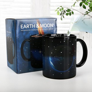 LY SỨ CAO CẤP HÌNH TRÁI ĐẤT ( EARTH & MOON COLOR CHANGING MUG )