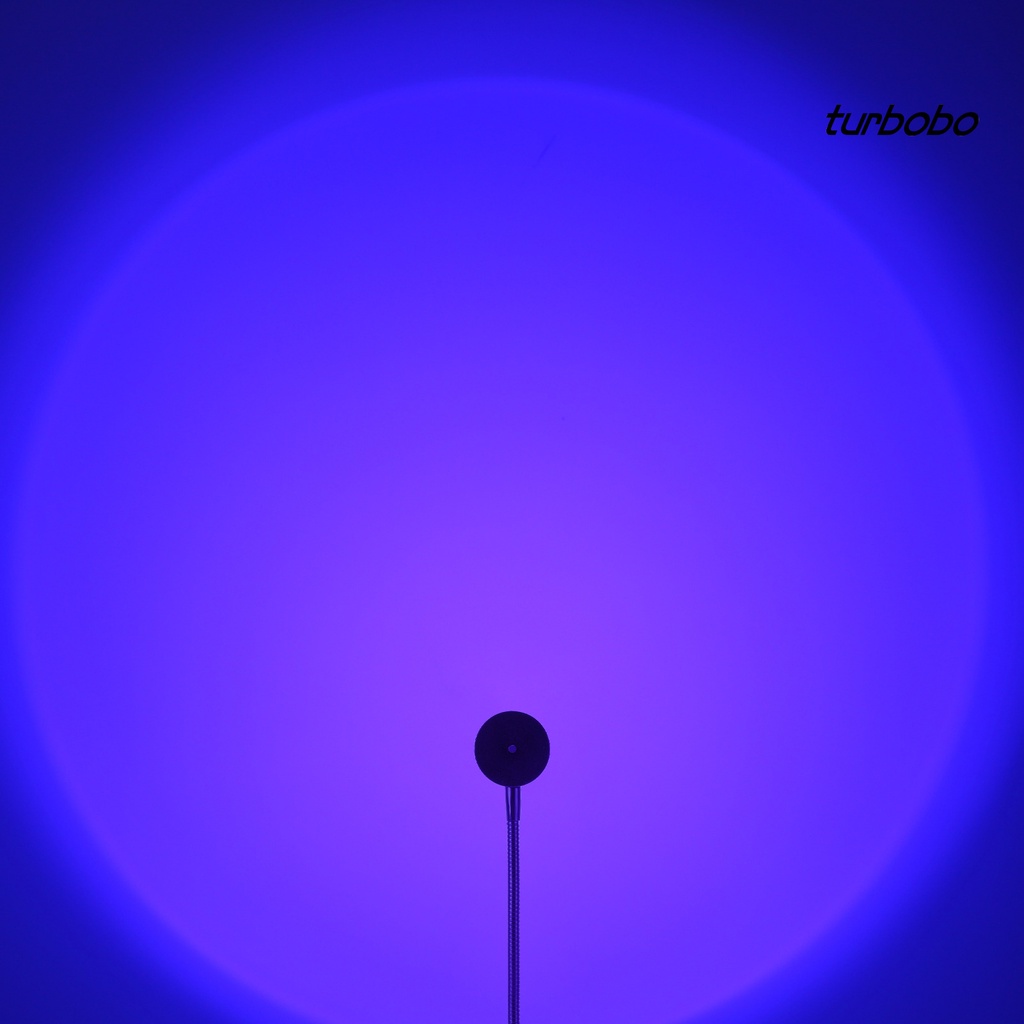 Turbobo Đèn Chiếu Tạo Hiệu Ứng Hoàng Hôn Điều Khiển Từ Xa Bằng Cổng USB Màu Cầu Vồng Kèm Phụ Kiện