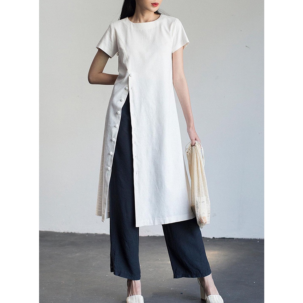 Rập Giấy 30119 - Đầm Áo dài 2in1 La.Linen