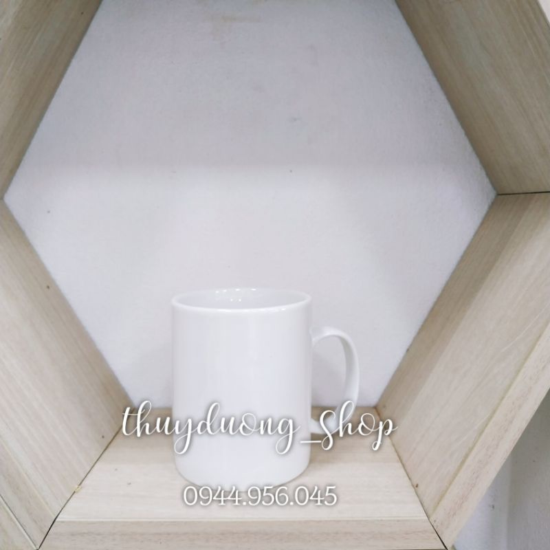 Cốc sứ uống nước quai C màu men đá