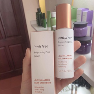 Tinh Chất Dưỡng Trắng Da, Se Khít Lỗ Chân Lông Innisfree Brightening Pore Serum new 2020