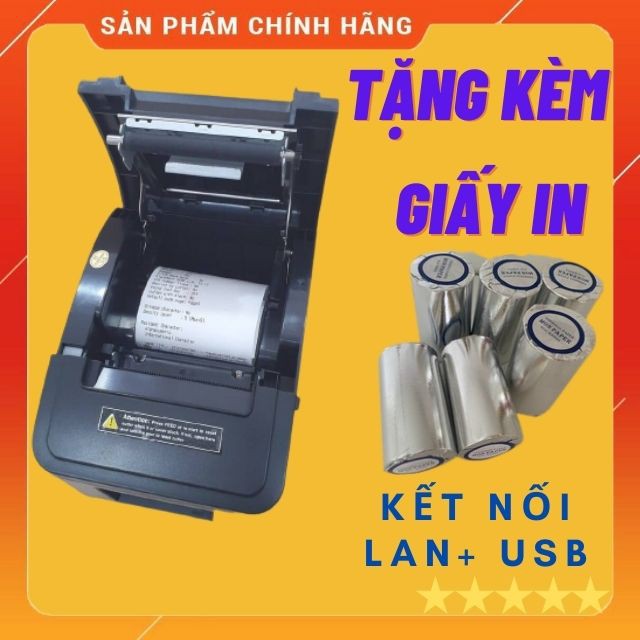 [BÁN Lỗ XIN 5*-Nhập mã THIE9 GIẢM 8%] Máy In Hóa Đơn Tự Cắt Xprinter PRP080UL USB và Wifi