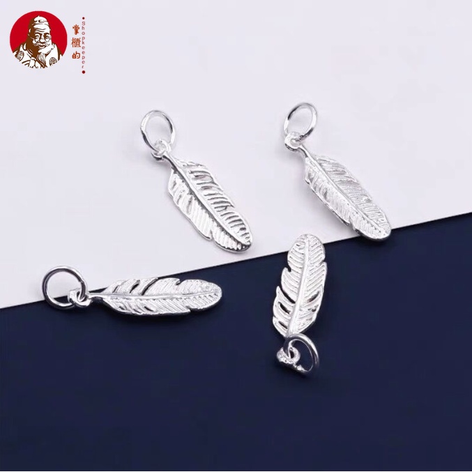 Mặt Dây Chuyền Bạc S925 Hình Lông Vũ Nhỏ Xinh Xắn