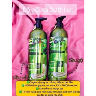 Cặp Dầu Gội Đầu Bưởi grapefruit 850ml