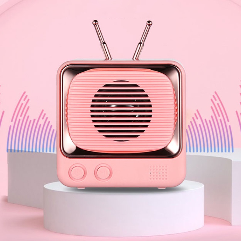 Loa Bluetooth Không Dây Dw02 Mini Hình Tv 4d Hỗ Trợ Thẻ Nhớ